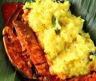 Kappa & Fish Mulakittathu (24 oz Kappa, 8 oz curry)